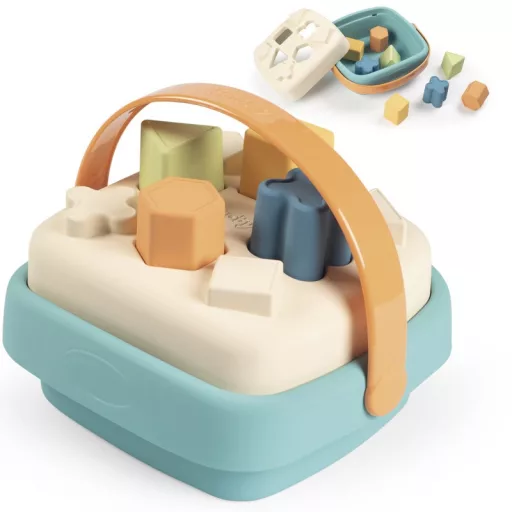 Smoby formaválogató játék - fogantyús tárolódobozban