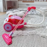   Woopie rózsaszín játék porszívó gyerekeknek valódi szívó funkcióval és hanggal