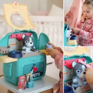   Woopie hordozható játék kutya szépségszalon gyerekeknek hátizsákban