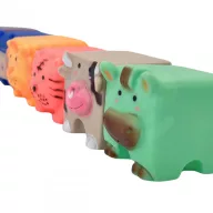   Woopie baby 6 db-os szilikonos szenzoros kocka készlet – vadállatos