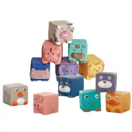   Woopie baby extra puha szenzoros, szilikonos építőkocka készlet