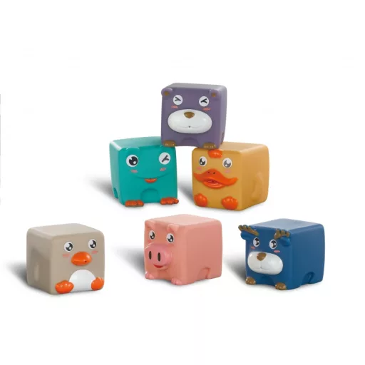 Woopie baby extra puha szenzoros, szilikonos építőkocka készlet
