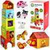 Woopie 10 db -os háztáji állatok építőjáték