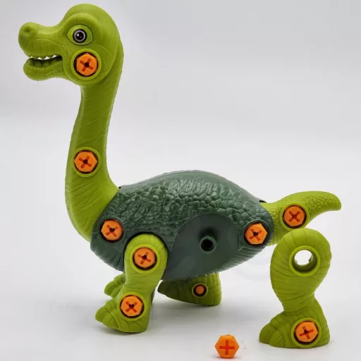 Woopie összeszerelhető Brachiosaurus fúróval és csavarhúzóval – mozgatható elemekkel