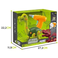   Woopie összeszerelhető Brachiosaurus fúróval és csavarhúzóval – mozgatható elemekkel