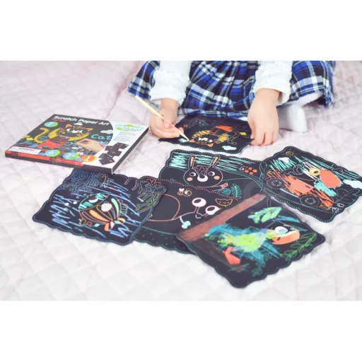 Woopie Art&Fun varázslatos kaparós képkészlet gyerekeknek