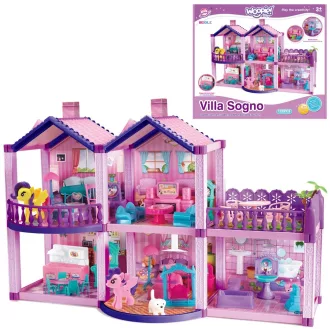 Woopie 120 db-os villa babaház gyerekeknek