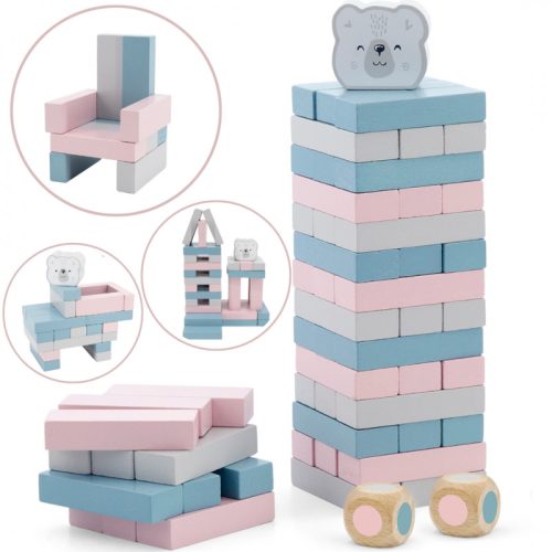Viga PolarB  56 db-os fa jenga dobókockával