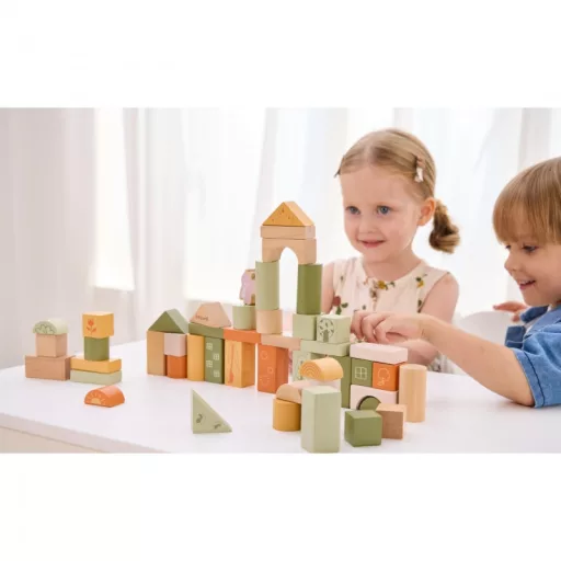 JátékViga PolarB montesszori építőkocka 50 db-os