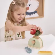 PolarB fából készült játékkonyhai mérleg 