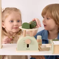 PolarB fából készült játékkonyhai mérleg 