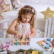   Viga PolarB montessori torony és ütögetős játék készlet