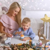   Viga PolarB montessori torony és ütögetős játék készlet