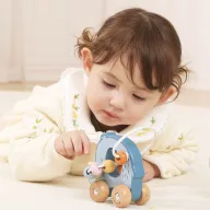 Viga PolarB montessori tologatós elefánt golyóvezetővel