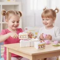   Woopie játék szeletelhető születésnapi torta szeletelhető gyümölcsökkel