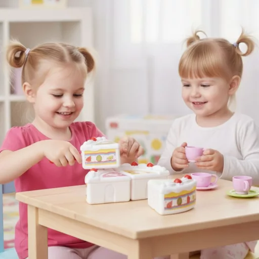 Woopie játék szeletelhető születésnapi torta szeletelhető gyümölcsökkel
