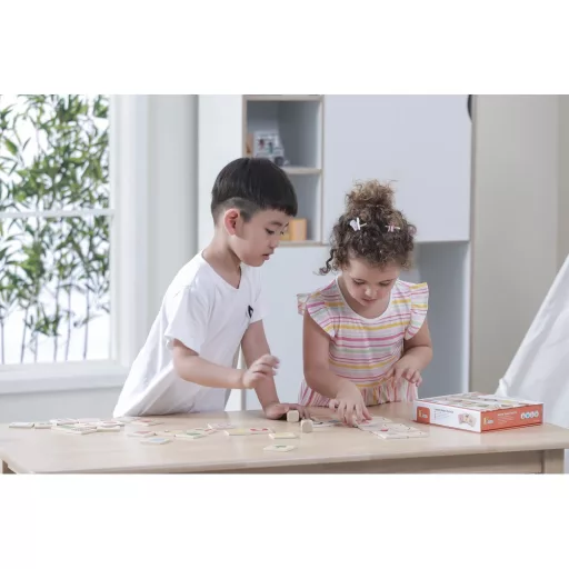 Viga összeillő formák 37 db-os fa puzzle