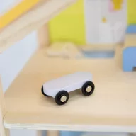   Viga PorarB 3 szintes babaház szett -  bútorokkal és babákkal
