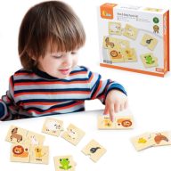Viga kicsik és nagyok állatos párosító puzzle