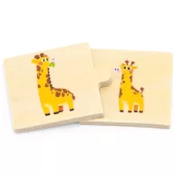 Viga kicsik és nagyok állatos párosító puzzle