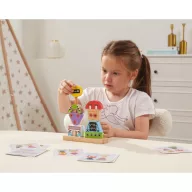   Viga montessori fa robotépítő feladatlapokkal - kreatív fejlesztő játék