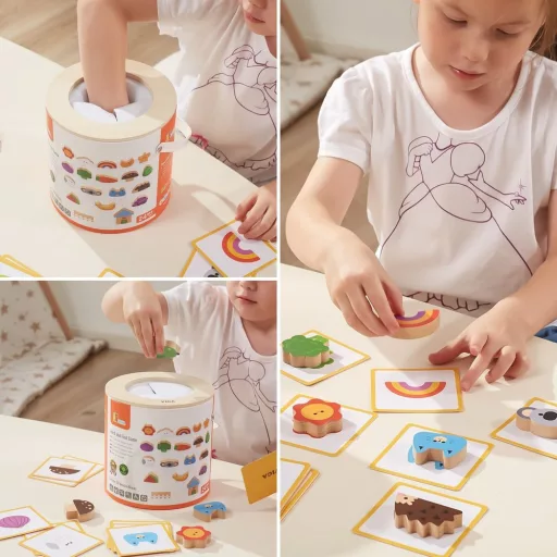 Viga Montessori formaválogató játék