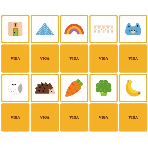 Viga Montessori formaválogató játék