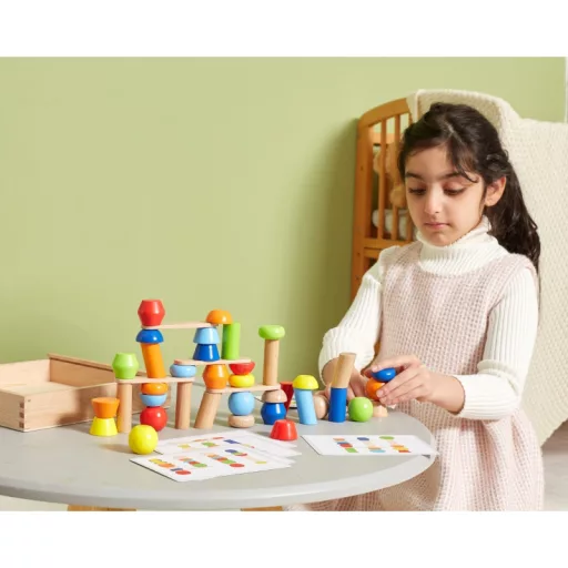 JátékViga geometrikus puzzle játék feladatlapokkal