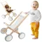 Viga fa babakocsi gumírozott kerekekkel - 38 cm-es babákhoz
