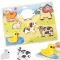 Viga montessori magasított farmos puzzle