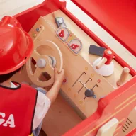   Viga fa montessori tűzoltóautó – interaktív játszótér és fejlesztőjáték 