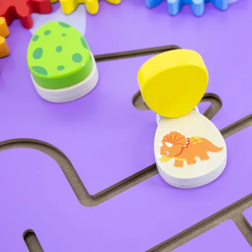 Viga fa montessori fali játék – manipulációs tábla