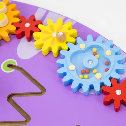 Viga fa montessori fali játék – manipulációs tábla