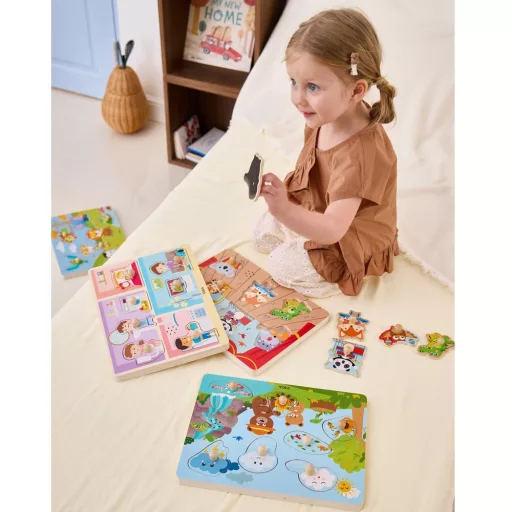 VIGA természet hangjai fa puzzle – interaktív kirakós hanghatásokkal