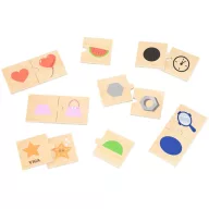   VIGA árnyékpárosító fa puzzle – logikai fejlesztő játék