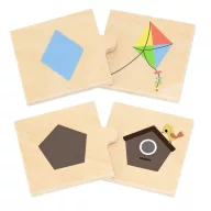   VIGA árnyékpárosító fa puzzle – logikai fejlesztő játék