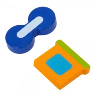 Viga montessori magasított puzzle - mozdony