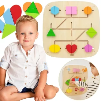 Viga montessori matatófal - útvesztő