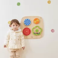 Viga montessori matatófal - örvénylő minták