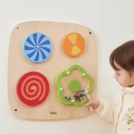 Viga montessori matatófal - örvénylő minták