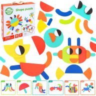   Woopie fa montessori 55 db-os puzzle készlet - 40 különböző minta