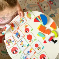   Woopie fa montessori 55 db-os puzzle készlet - 40 különböző minta