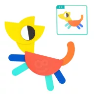   Woopie fa montessori 55 db-os puzzle készlet - 40 különböző minta