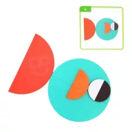   Woopie fa montessori 55 db-os puzzle készlet - 40 különböző minta