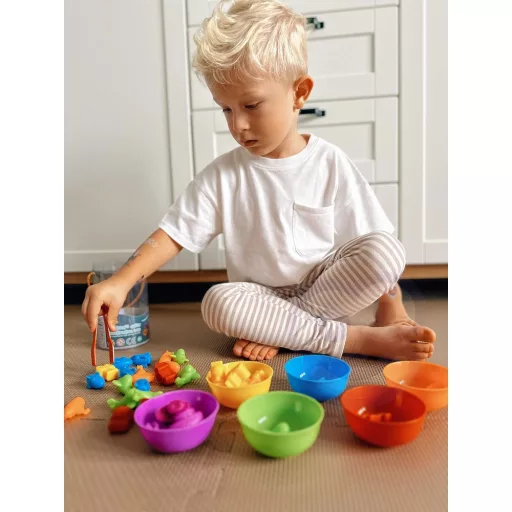Woopie montessori csipeszelős játék - 64 db-os fejlesztő