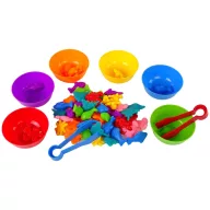 Woopie montessori csipeszelős játék - 64 db-os fejlesztő