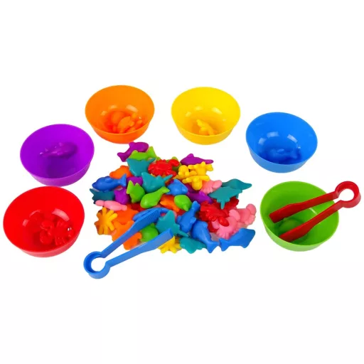 Woopie montessori csipeszelős játék - 64 db-os fejlesztő