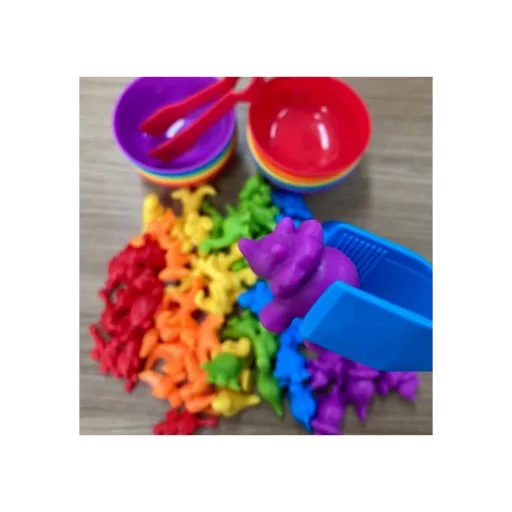 Woopie montessori csipeszelős játék - 56 db-os színválogató