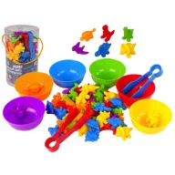   Woopie montessori csipeszelős játék - 56 db-os színválogató
