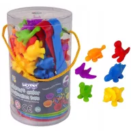   Woopie montessori csipeszelős játék - 56 db-os színválogató